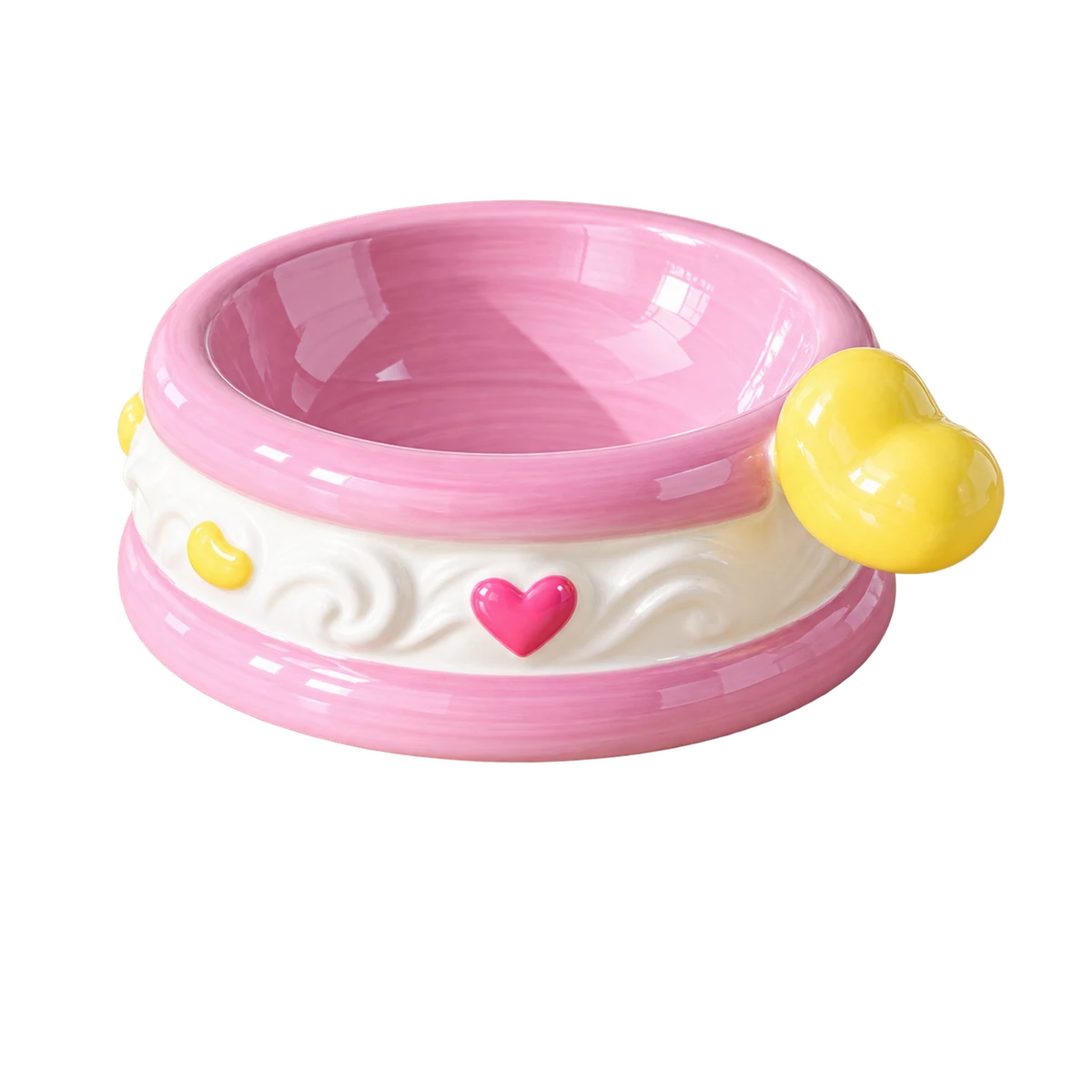 Heart Lift 5.5-Inch Elevated Ceramic Cat Bowl