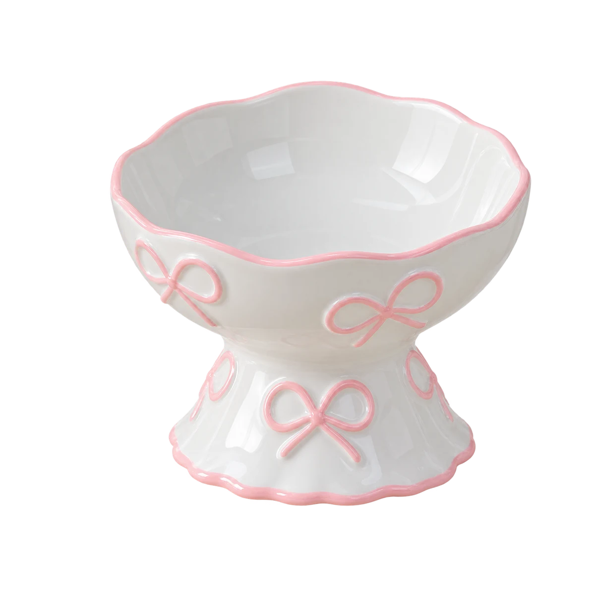 Cloud Step Elevated Ceramic Cat Bowl