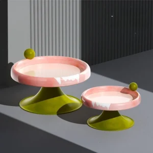 Soft Serve Elevated Ceramic Cat Bowl