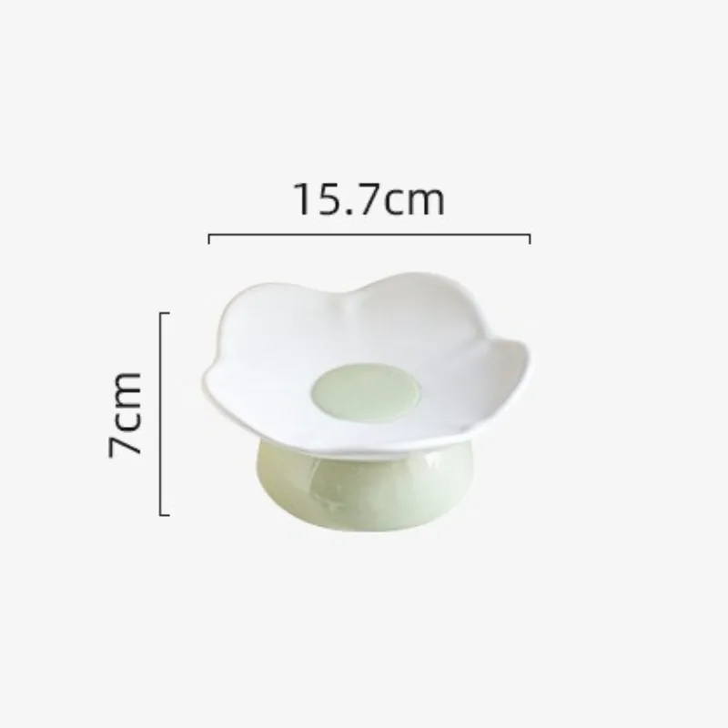 Meadow Rim Elevated Shallow Cat Dish detail 3