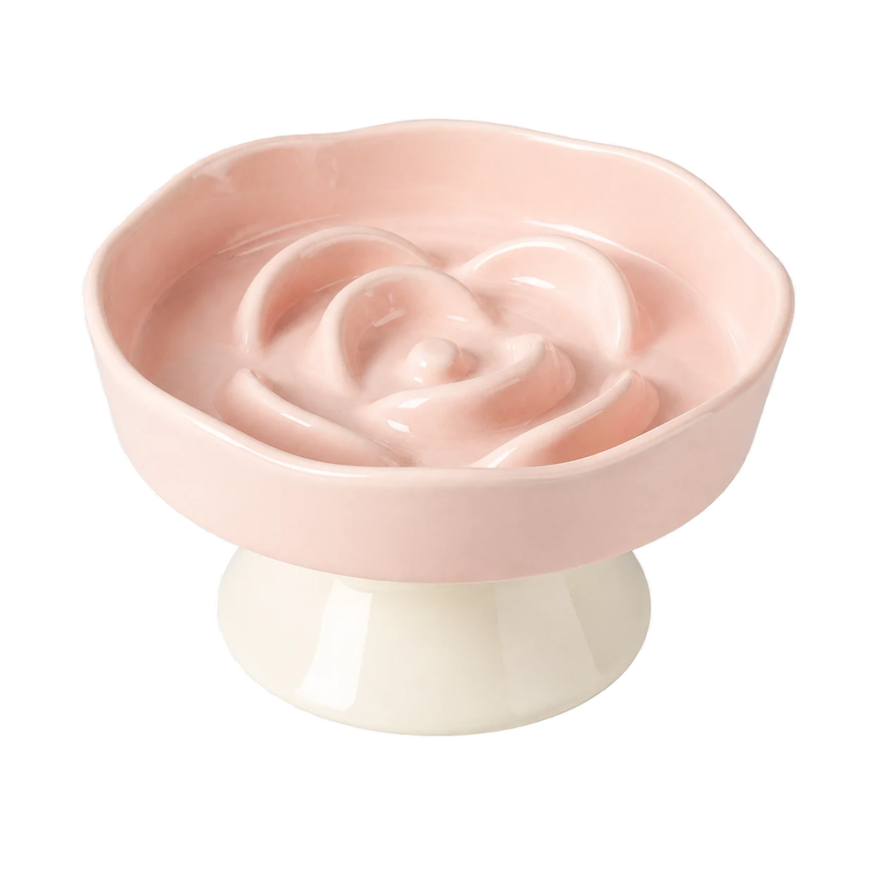 Bloom Path Ceramic Slow Feeder Cat Bowl detail 1
