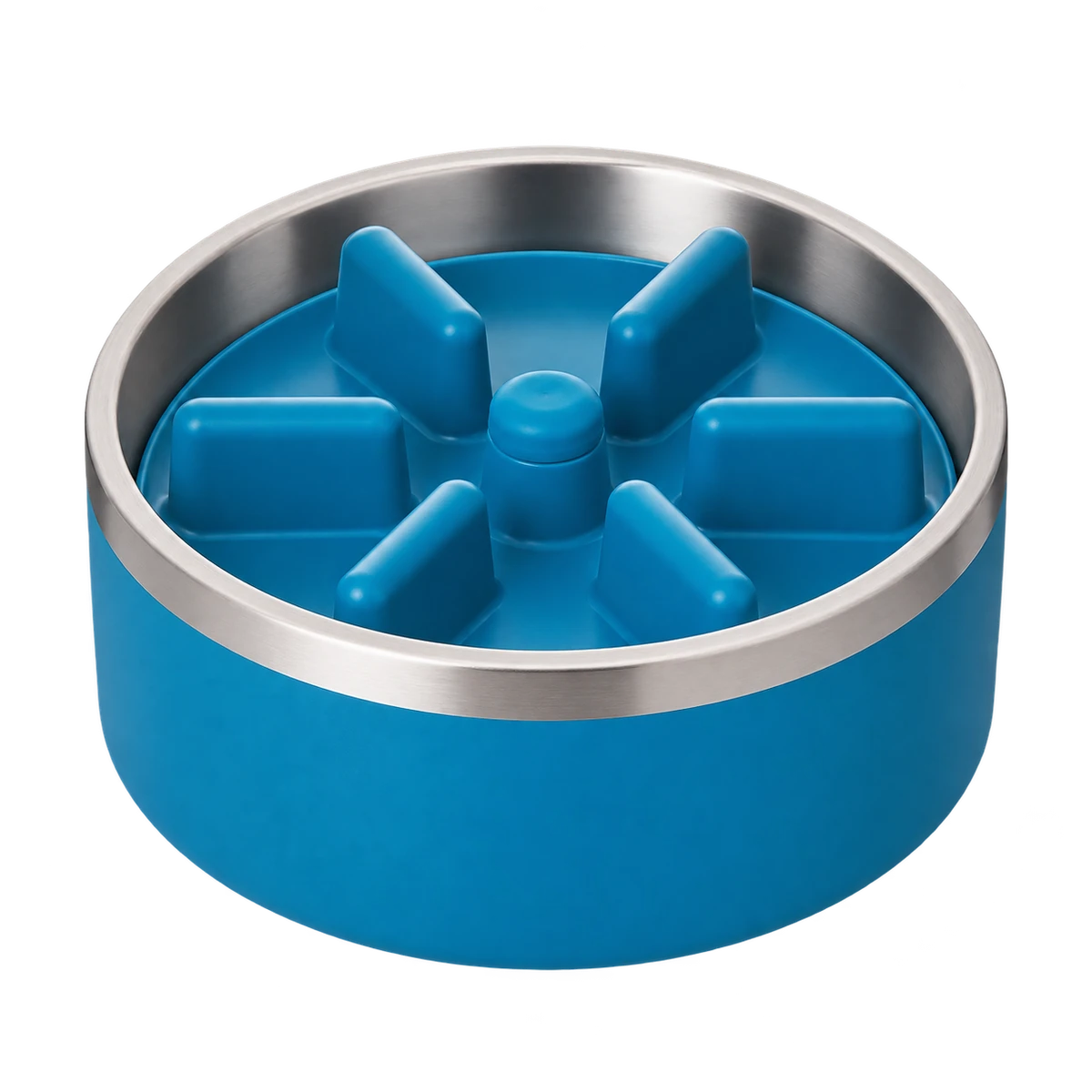 Summit Puzzle Stainless Steel Dog Bowl, 64 oz